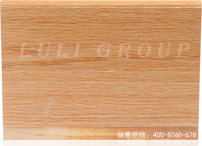 實木結構板貼紅橡木皮上UV